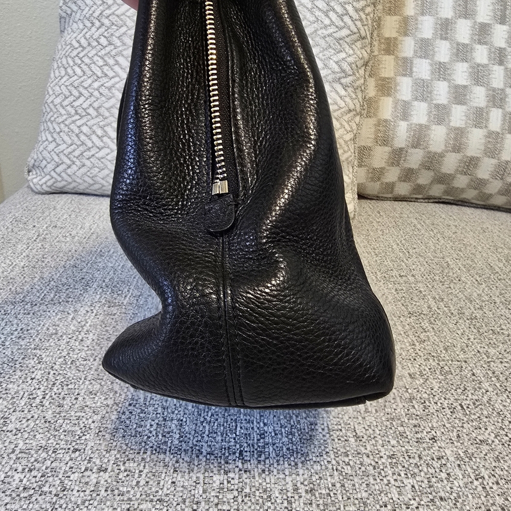 ♡ Kate Spade Black Leather Tote Bag EUC - Picture 10 of 11